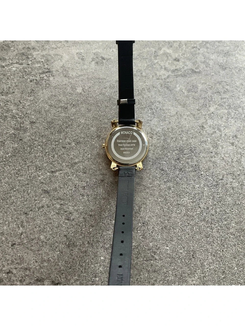 Beautiful Monaco Women’s Watch 32mm Gold Tone Case MOP Dial Leather Band D5